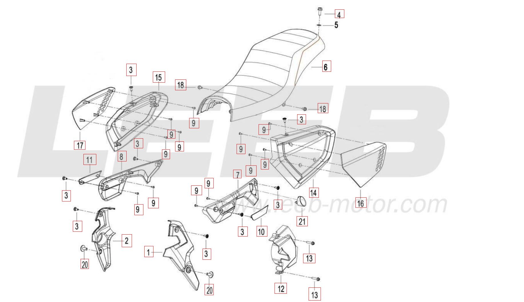 Seitenverkleidung - Sitzbank