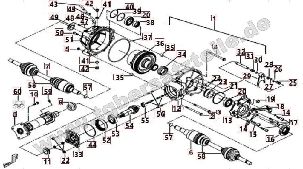 Differenzial hinten Differenzial hinten