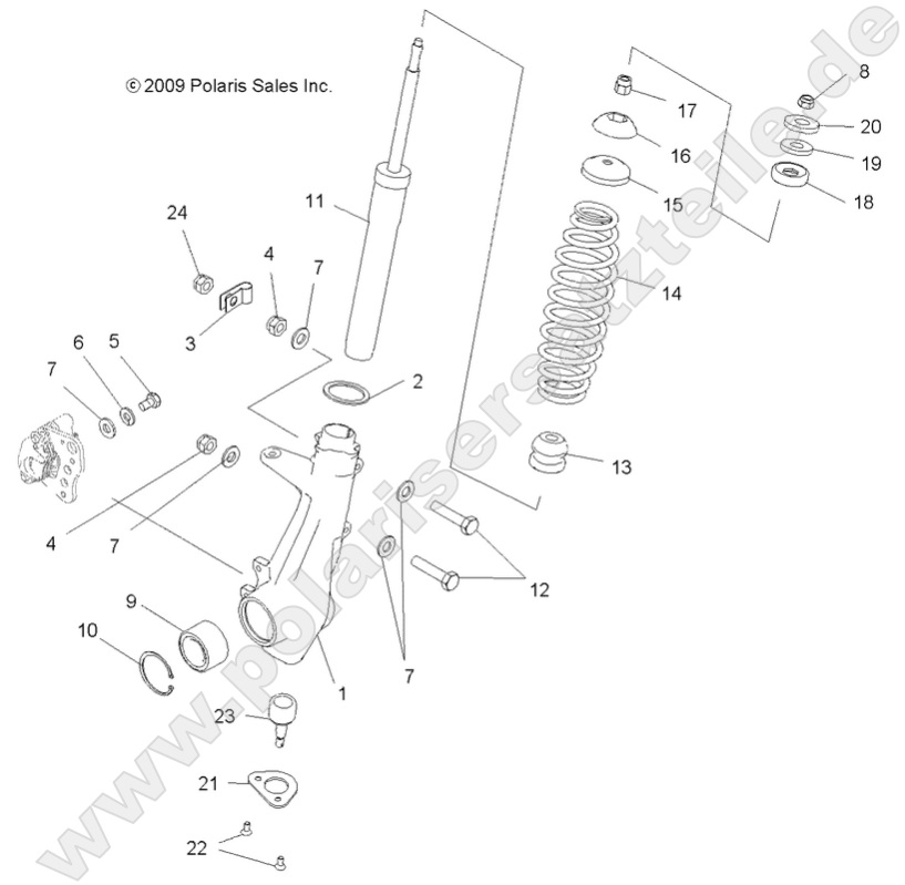 SUSPENSION, FRONT STRUT SUSPENSION, FRONT STRUT