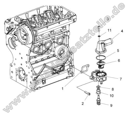 Engine, Thermostat Asm. Engine, Thermostat Asm.