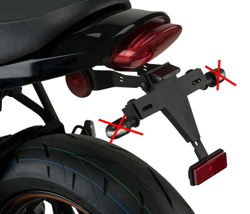 Puig Kennzeichenhalter Set - Kawasaki Z 650 RS 2022-