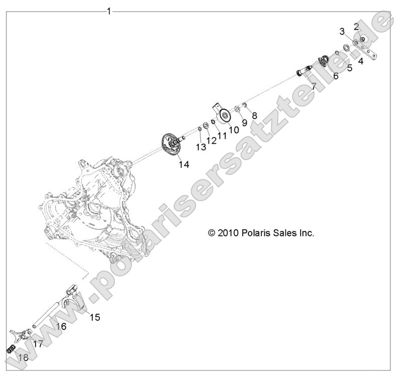 Drive Train, Main Gearcase Shift Forks