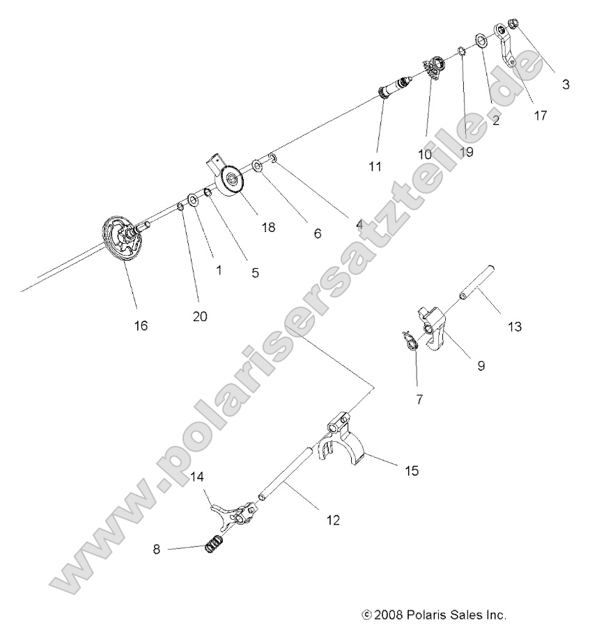 Drive Train, Main Gearcase Shift Forks Drive Train, Main Gearcase Shift Forks