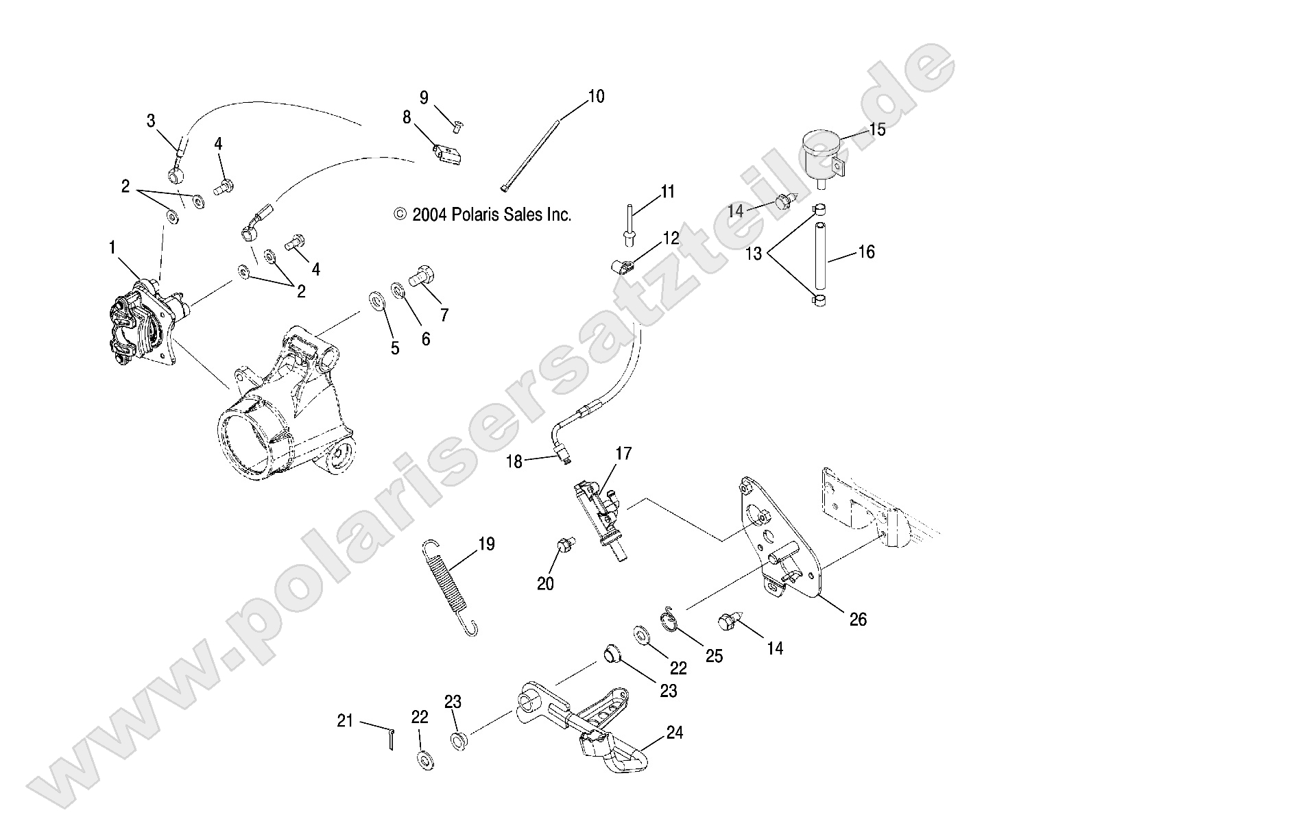 MASTER CYLINDER, REAR AND FOOT PEDAL MASTER CYLINDER, REAR AND FOOT PEDAL