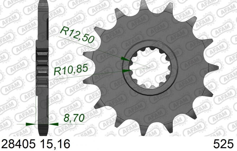 AFAM_Kettensatz_Stahl_A525XSR2_G_15x44___Kawasaki_Z900_2017_20_1686206_Ritzel AFAM Kettensatz Stahl 525 XSR2-G 15x44 - Kawasaki Z900 2017-20