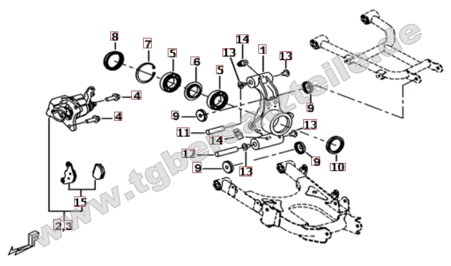 Hinterradachse Hinterradachse