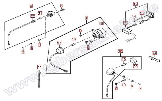 Rücklicht-Blinker hinten