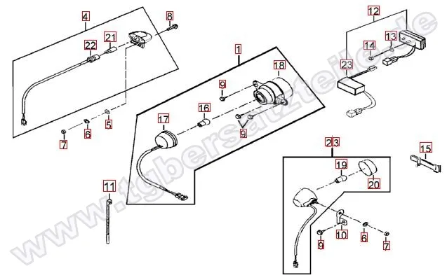Rücklicht-Blinker hinten Rücklicht-Blinker hinten