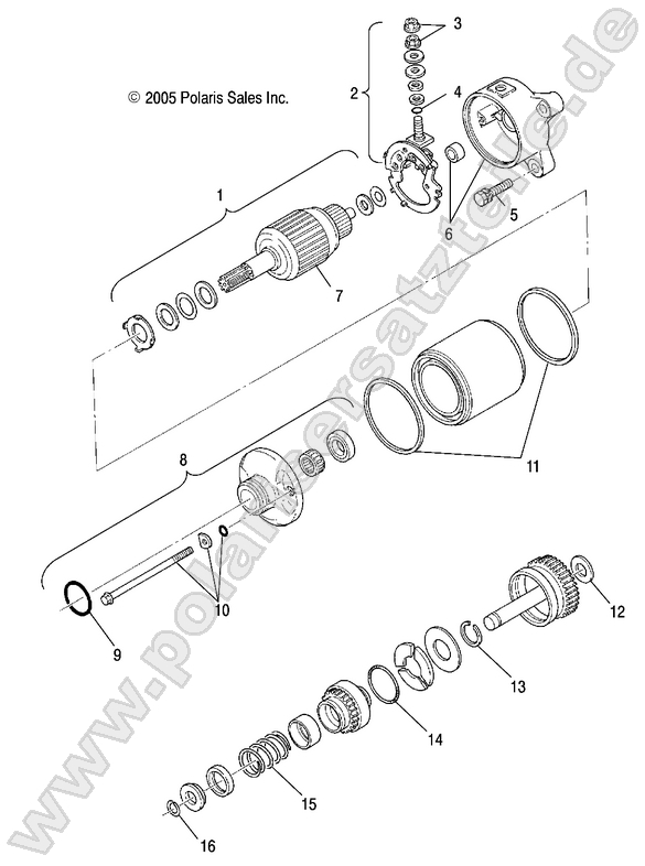 ENGINE, STARTING MOTOR ENGINE, STARTING MOTOR