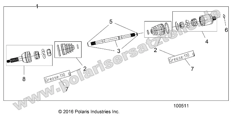 Drive Train, Rear Half Shaft (from 4/26/16) Drive Train, Rear Half Shaft (from 4/26/16)