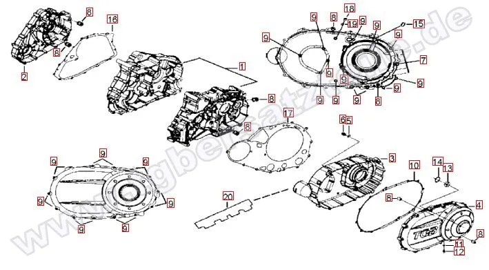 Motorgehäuse Motorgehäuse