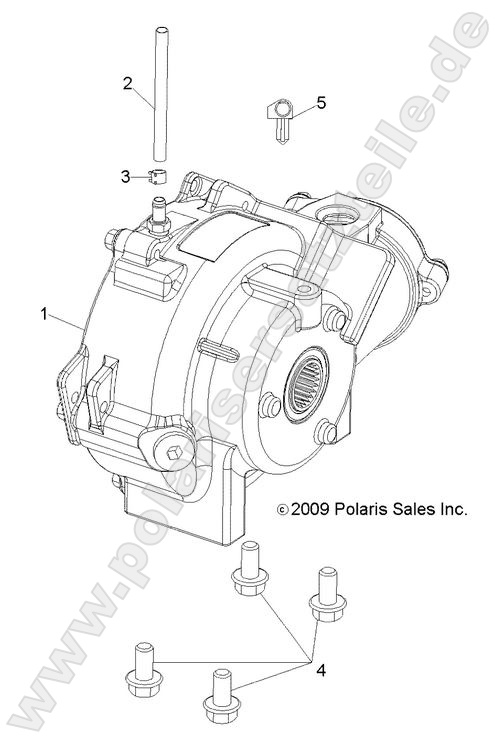 DRIVE TRAIN, FRONT GEARCASE MOUNTING