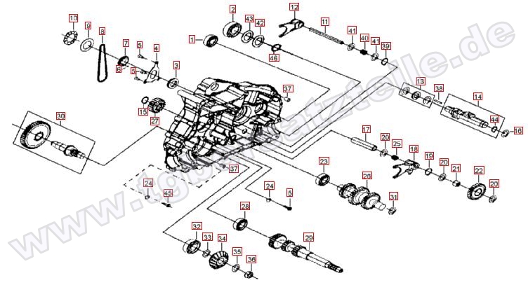 Motorgehäuse links (2)