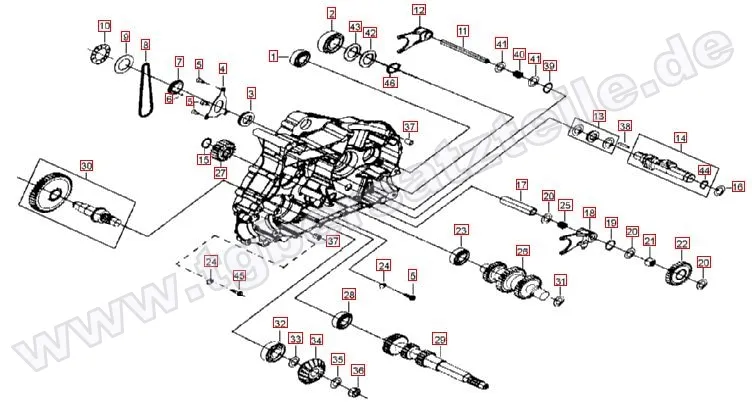 Motorgehäuse links (2)