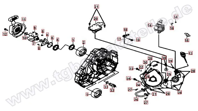 Gehäusedeckel links Gehäusedeckel links