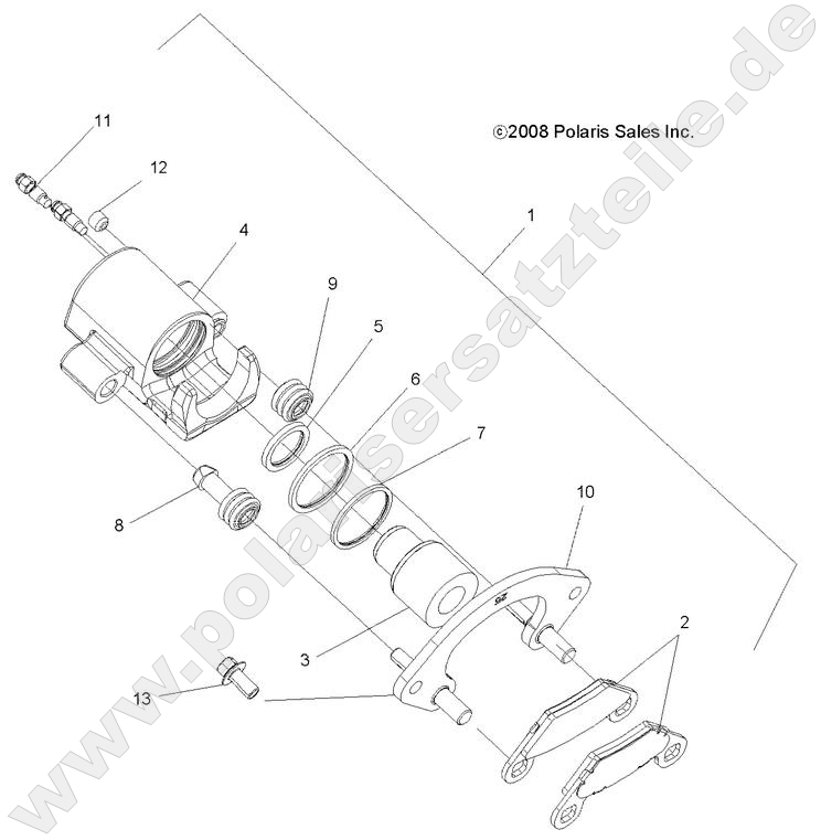 BRAKES, REAR CALIPER BRAKES, REAR CALIPER