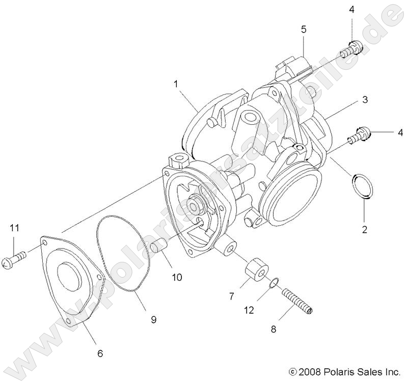 ENGINE, THROTTLE BODY ENGINE, THROTTLE BODY
