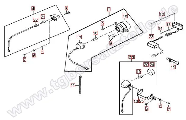 Rücklicht-Blinker hinten Rücklicht-Blinker hinten