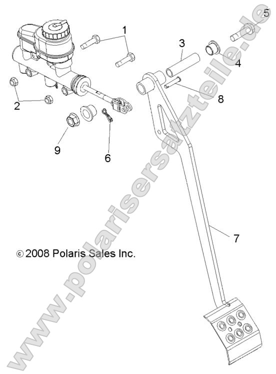 Brakes, Pedal and Master Cylinder Mounting