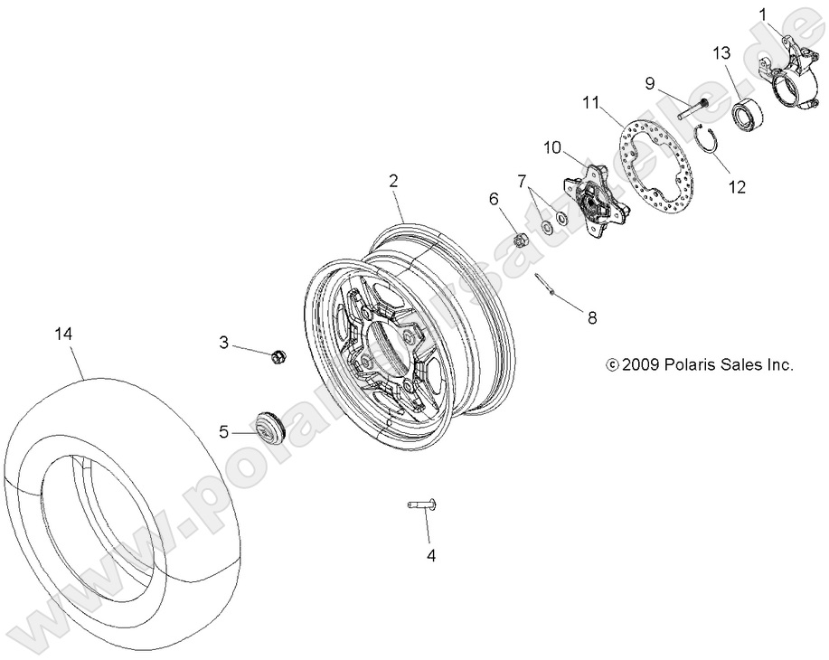 WHEELS, FRONT and HUB