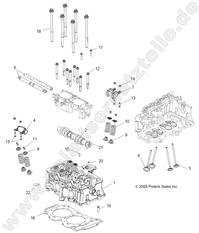 ENGINE, CYLINDER HEAD, CAM and VALVES