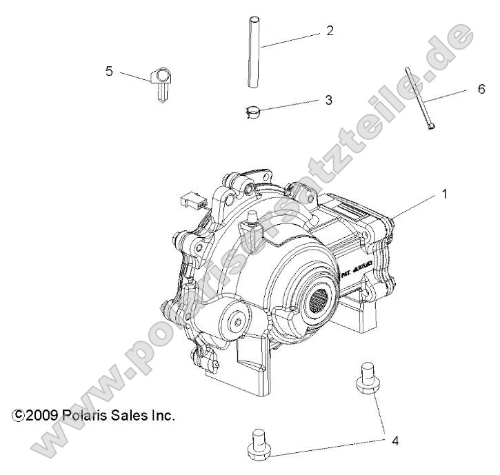 Drive Train, Front Gearcase Mounting Drive Train, Front Gearcase Mounting