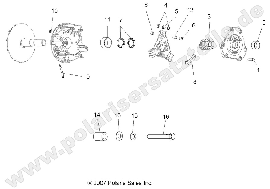 DRIVE TRAIN, PRIMARY CLUTCH