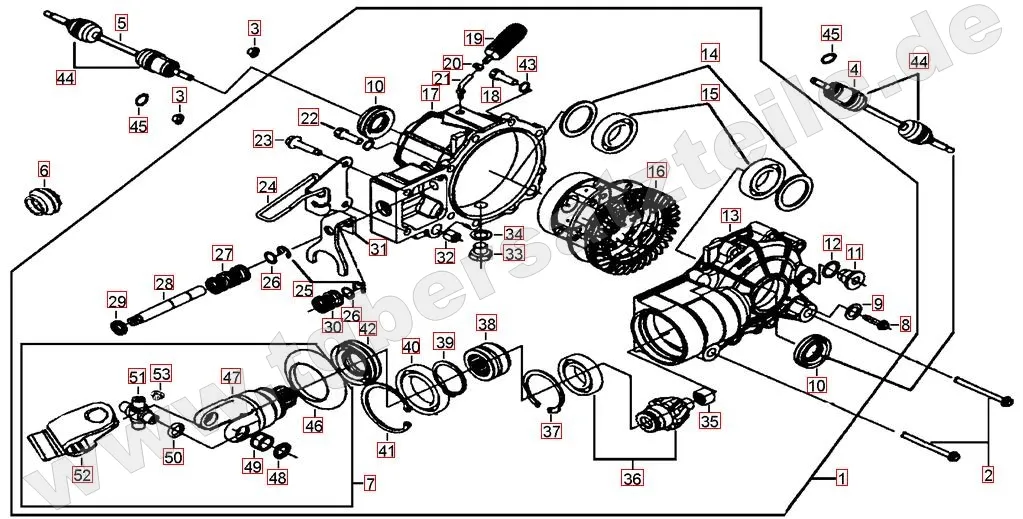 Differenzial vorne Differenzial vorne