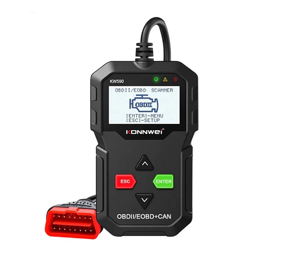 Konnwei KW590 OBD2 Scanner Fehlercode Diagnosegerät - Auto / Motorrad / Roller