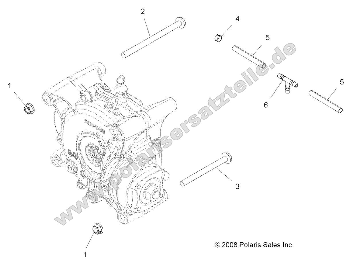 Drive Train, Gearcase Mounting, Rear Drive Train, Gearcase Mounting, Rear