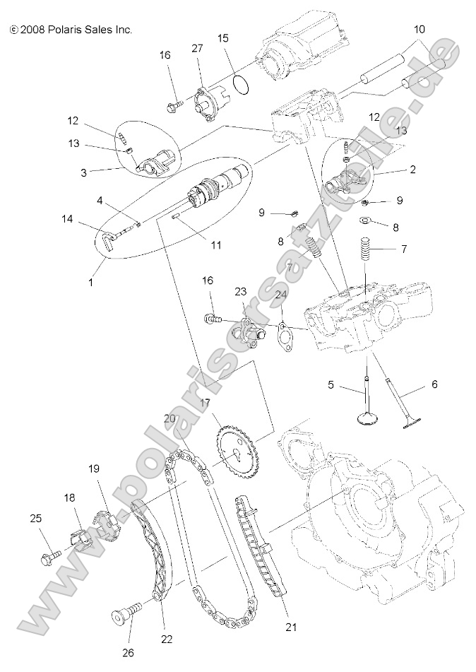 Engine, Valves and Camshaft