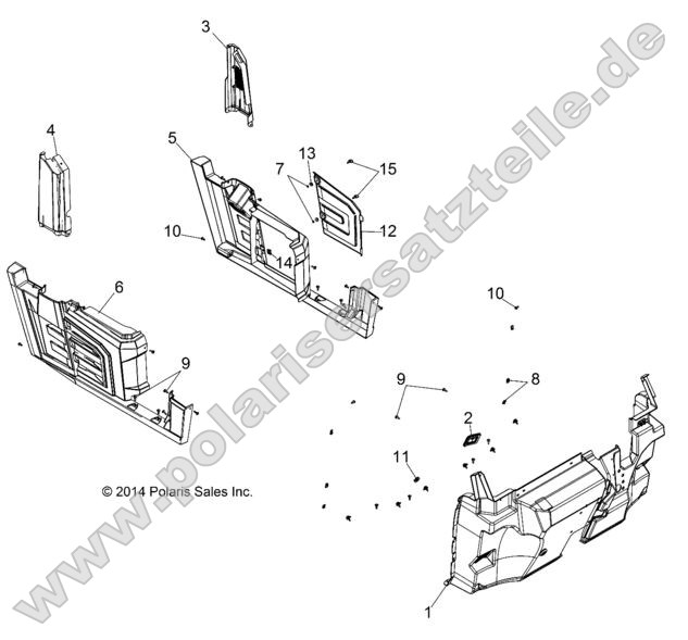 Body, Front Floor and Fender (49BRUTUSFENDER152DM)