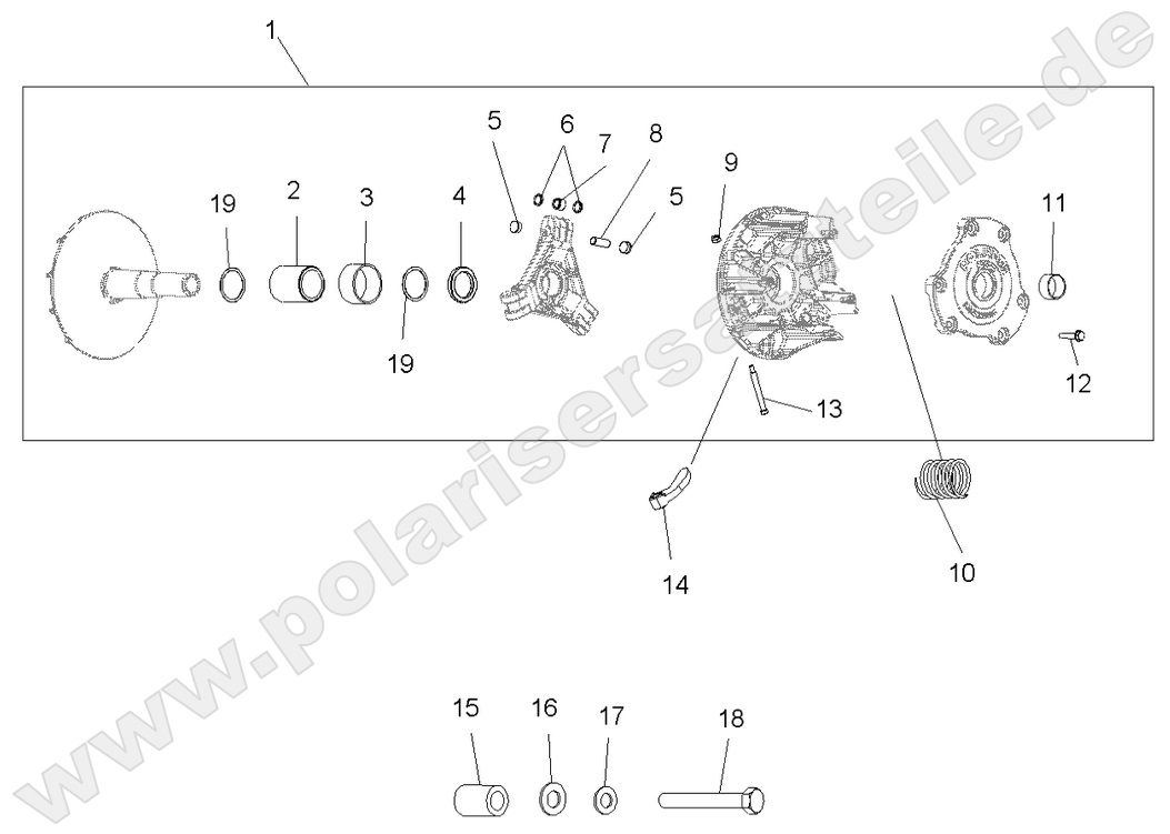 DRIVE TRAIN, PRIMARY CLUTCH