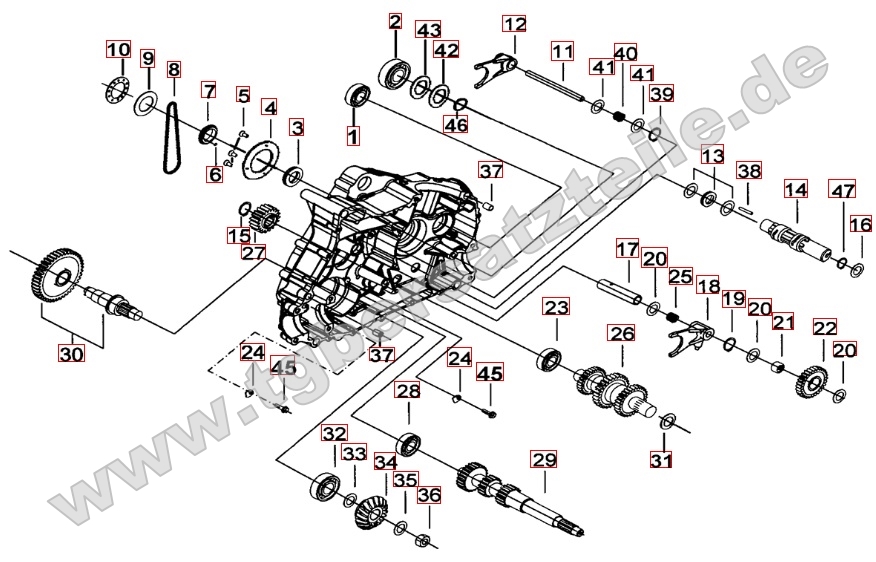 Motorgehäuse links (2)