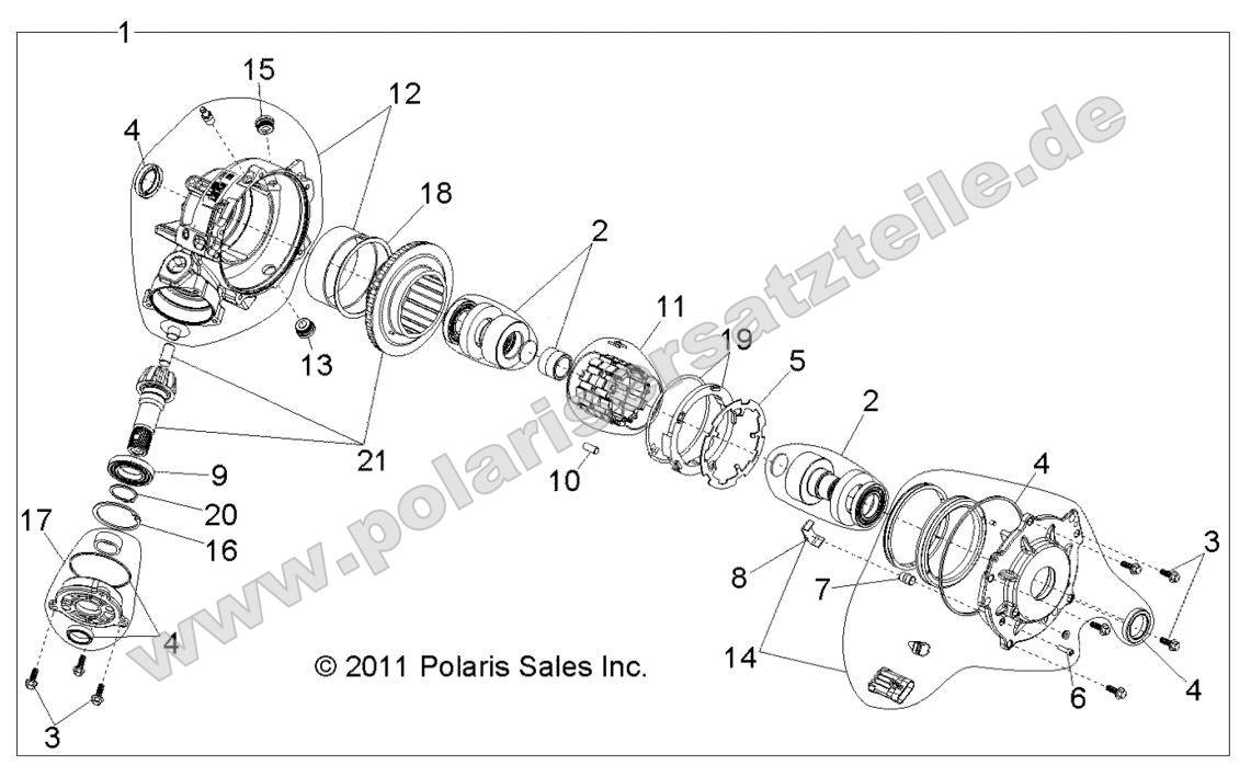 Drive Train, Front Gearcase Internals
