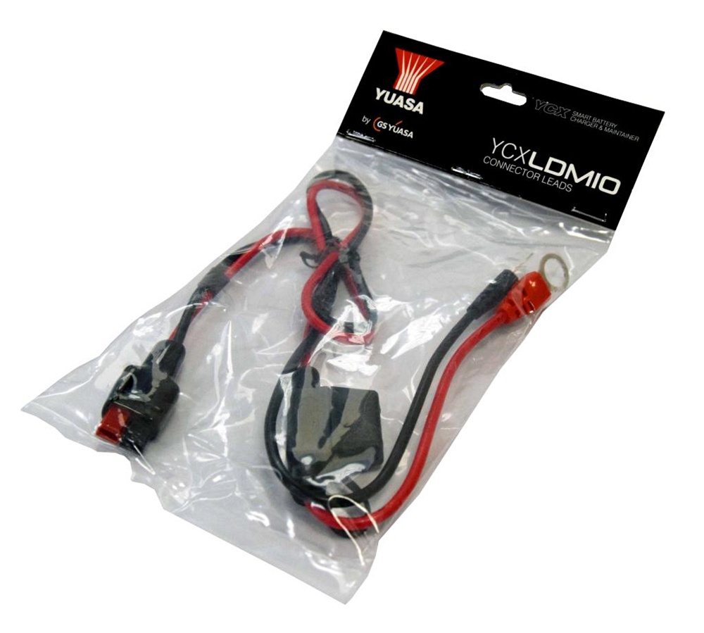 Yuasa YCX Ladekabel mit 10 mm Ösen für YCX12 / YCXL12 Ladegeräte - YCXLDM10 Yuasa YCX Ladekabel mit 10 mm Ösen für YCX12 / YCXL12 Ladegeräte - YCXLDM10