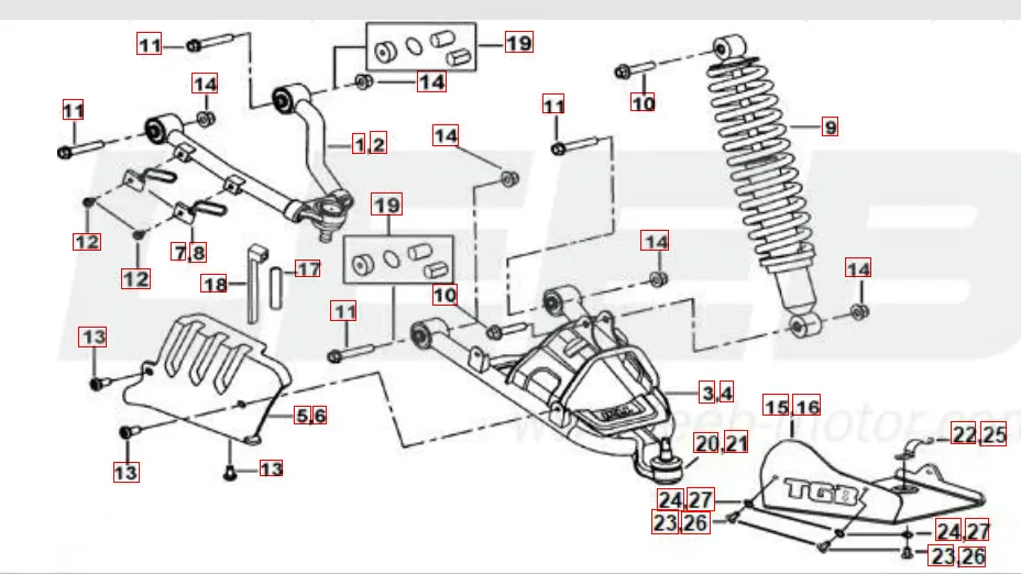 Federbein vorne Federbein vorne