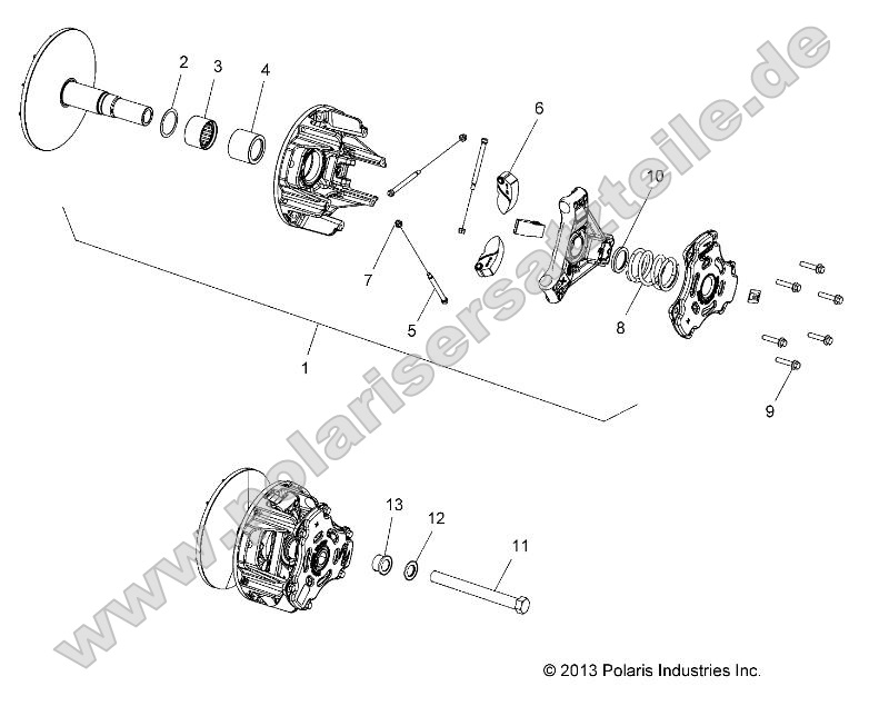 Drive Train, Primary Clutch (701596)
