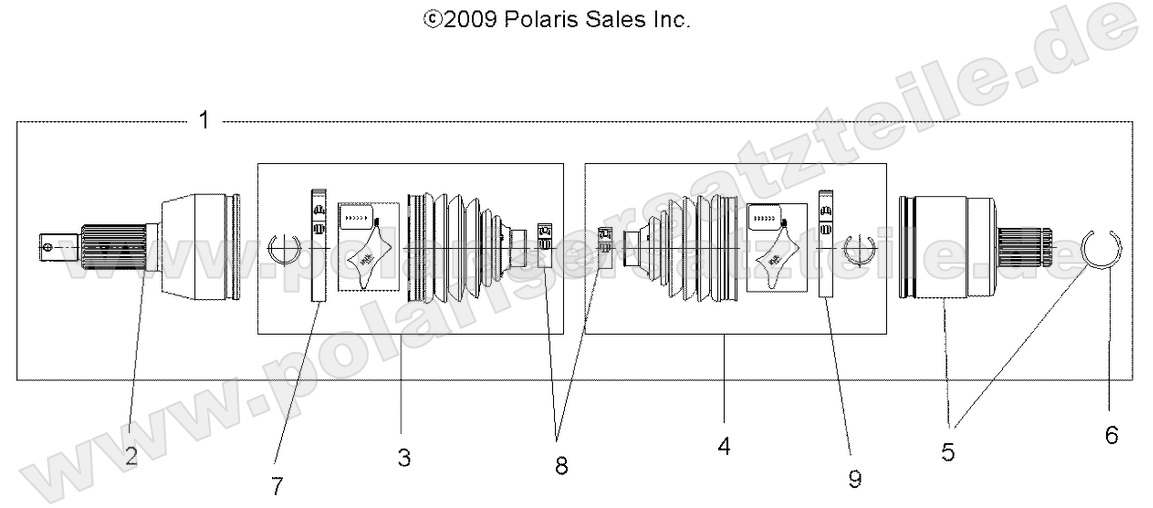 DRIVE TRAIN, DRIVE SHAFT, FRONT