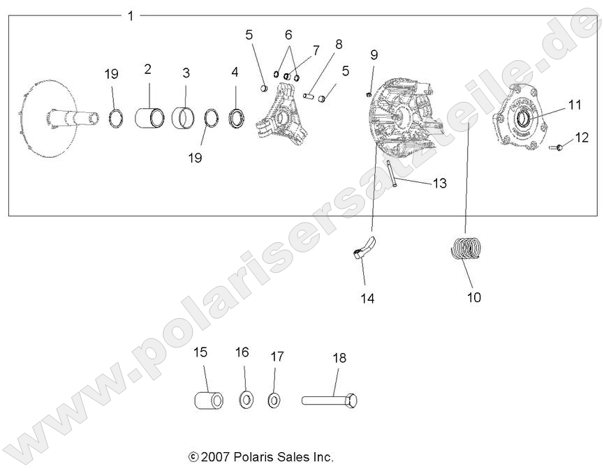 DRIVE TRAIN, PRIMARY CLUTCH