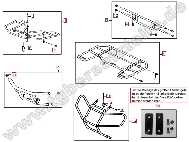 Gepäckträger vo. und hi.