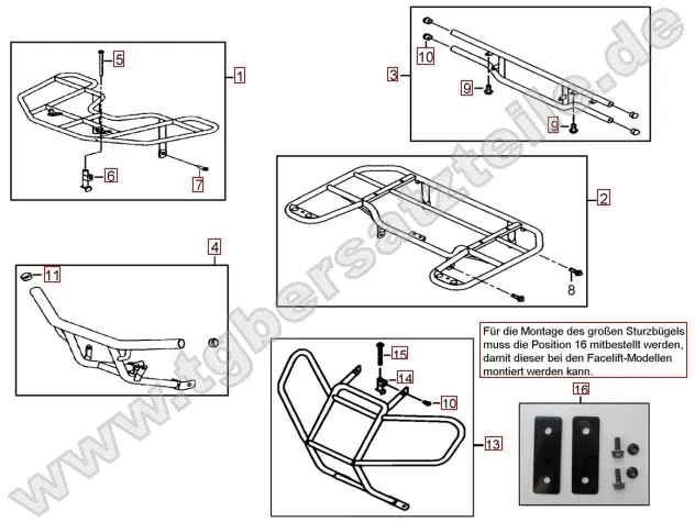 Gepäckträger vo. und hi.