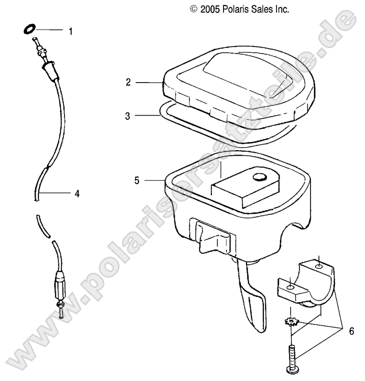 CONTROLS, THROTTLE ASM./CABLE CONTROLS, THROTTLE ASM./CABLE