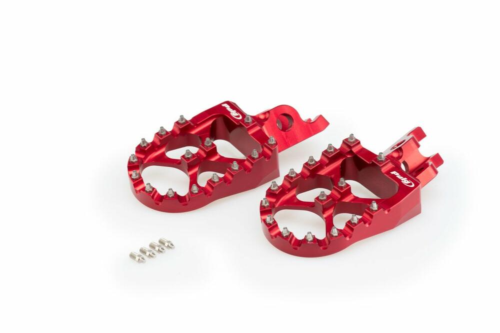 PUIG FUSSRASTEN SET MOD. OFF-ROAD HONDA C/ROT - 20555R