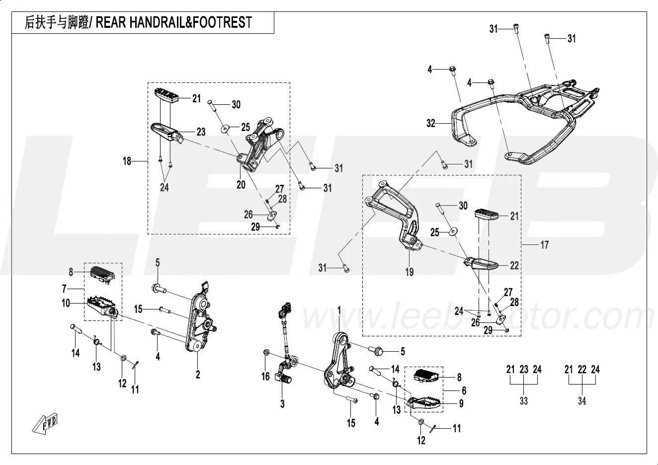 Soziusgriff & Fußraste Soziusgriff & Fußraste