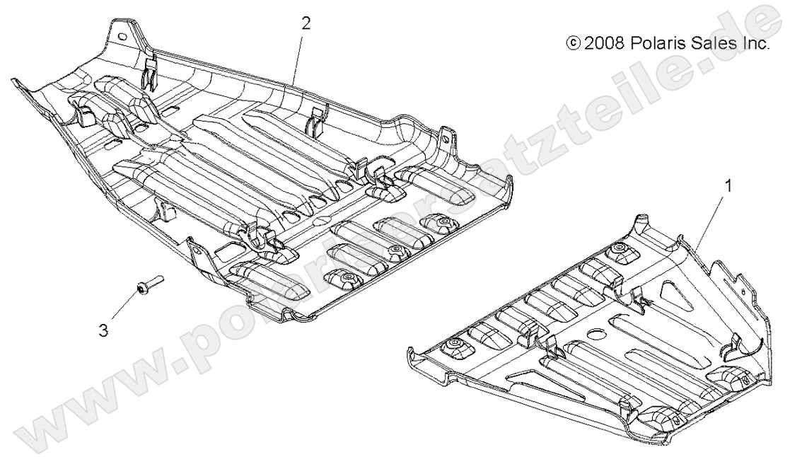 BODY, SKID PLATES BODY, SKID PLATES