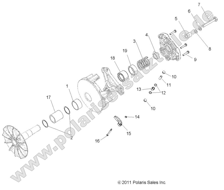 Drive Train, Primary Clutch Drive Train, Primary Clutch