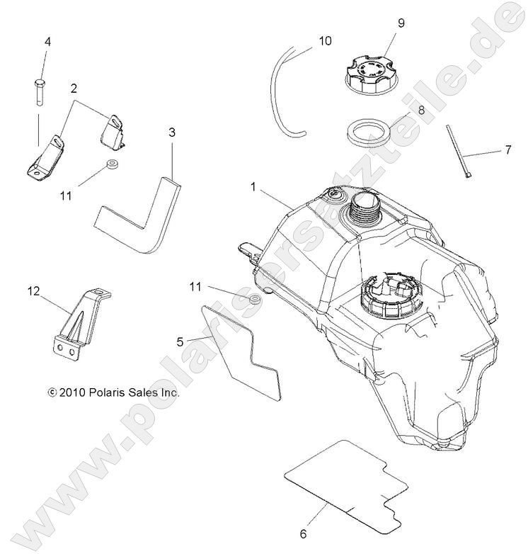 BODY, FUEL TANK ASM.