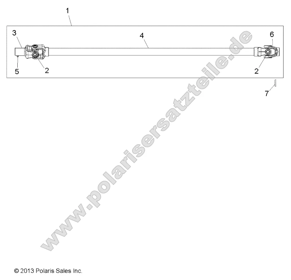 Drive Train, Front Prop Shaft Drive Train, Front Prop Shaft