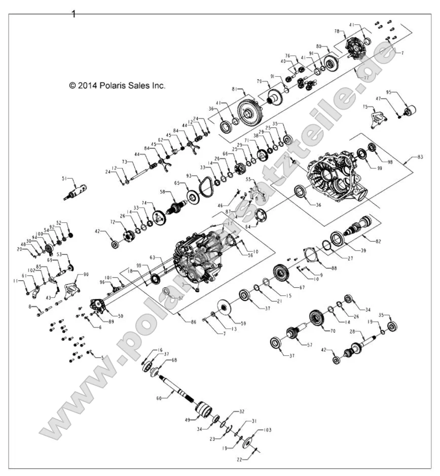 Drive Train, Main Gearcase Drive Train, Main Gearcase